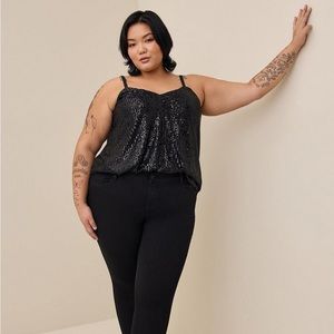 New 🖤Torrid Sophie Sequin Swing Cami